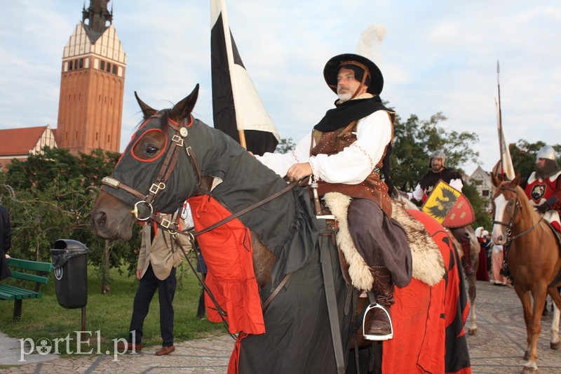 Elbląg, Hermann von Balk wjechał na starówkę na koniu