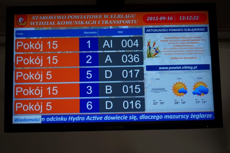 Elbląg, W Starostwie Powiatowym już działa kolejkomat Elbląg, W Starostwie Powiatowym już działa kolejkomat