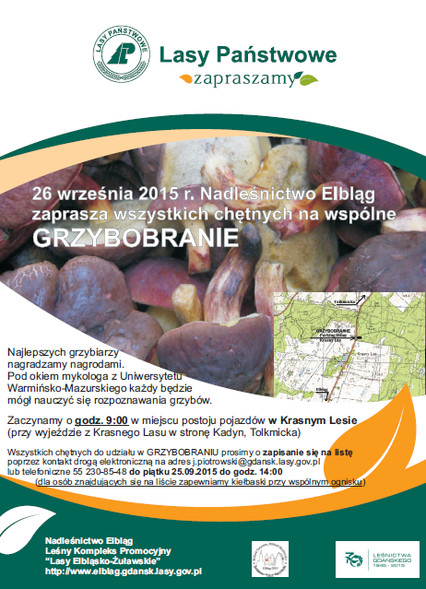 Elbląg, Grzybobranie z leśnikami Elbląg, Grzybobranie z leśnikami