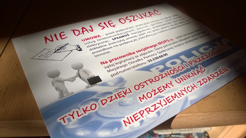 Elbląg, Ulotki trafią do mieszkańców Elbląga Elbląg, Ulotki trafią do mieszkańców Elbląga