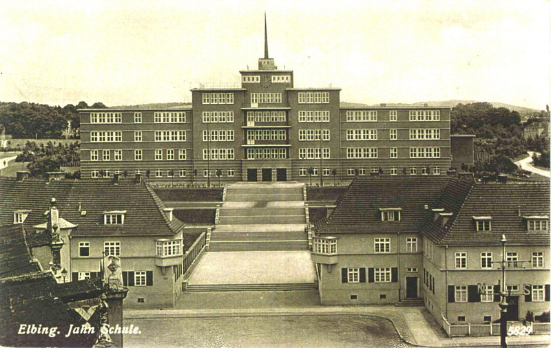 Elbląg, Tak rejon ówczesnej Jahn Schule wyglądał przed wojną