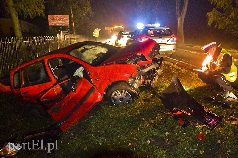 Elbląg, Wjechała do rowu, na szczęście nic się jej nie stało