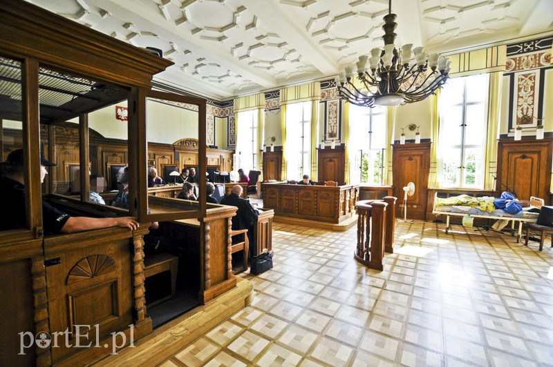 Elbląg, Jan R. podczas procesu