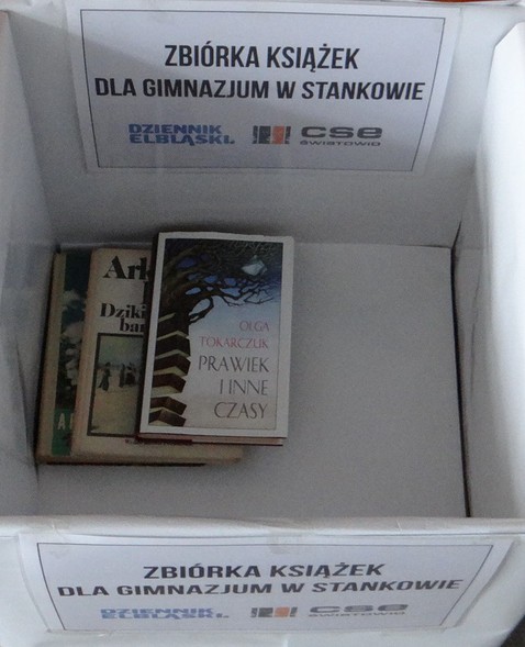 Elbląg, Zbieramy książki dla gimnazjalistów ze Stankowa Elbląg, Zbieramy książki dla gimnazjalistów ze Stankowa