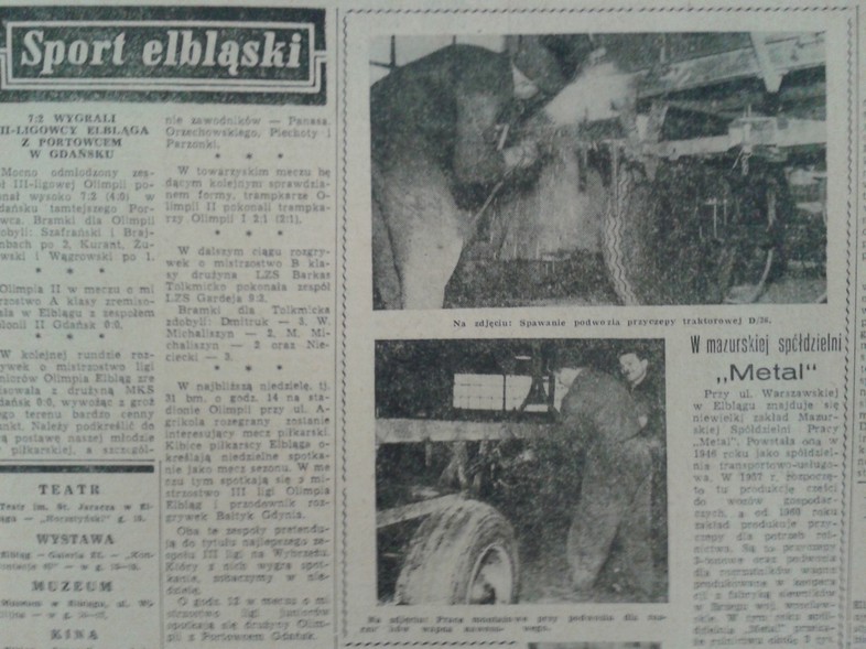 Elbląg, W mazurskiej spółdzielni "Metal" Elbląg, W mazurskiej spółdzielni "Metal"