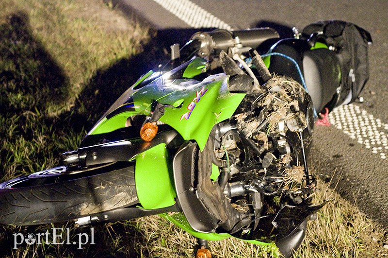 Elbląg, Zginął motocyklista. Policjanci badają, jak doszło do wypadku Elbląg, Zginął motocyklista. Policjanci badają, jak doszło do wypadku