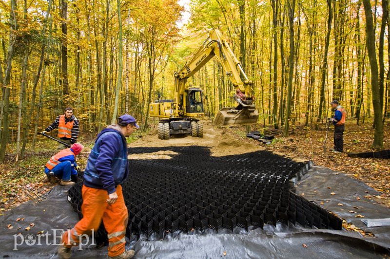 Elbląg, W Bażantarni praca wre