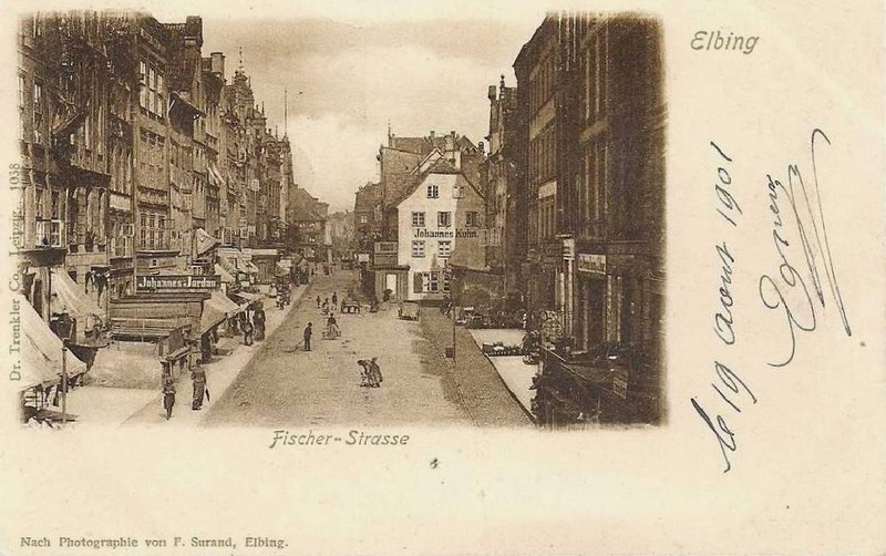 Elbląg, Ul. Rybacka, dawniej Fischerstrasse
