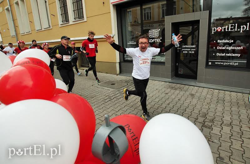 Elbląg, Szczęśliwi biegacze na trasie