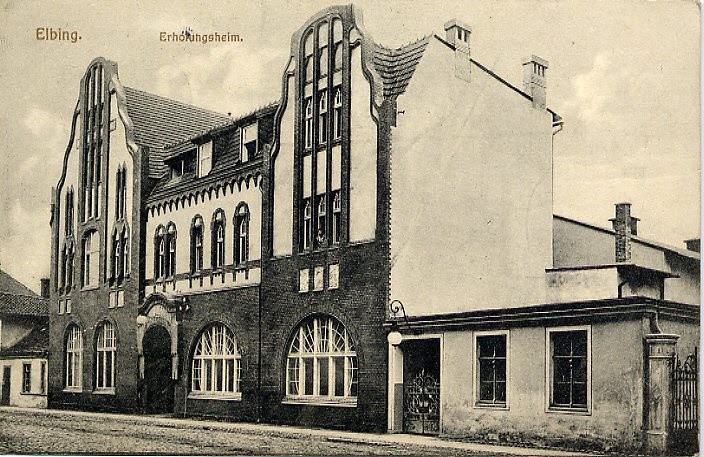 Elbląg, Nieistniący dom spotkań przy ul. Odzieżowej - Erholungsheim Elbląg, Nieistniący dom spotkań przy ul. Odzieżowej - Erholungsheim