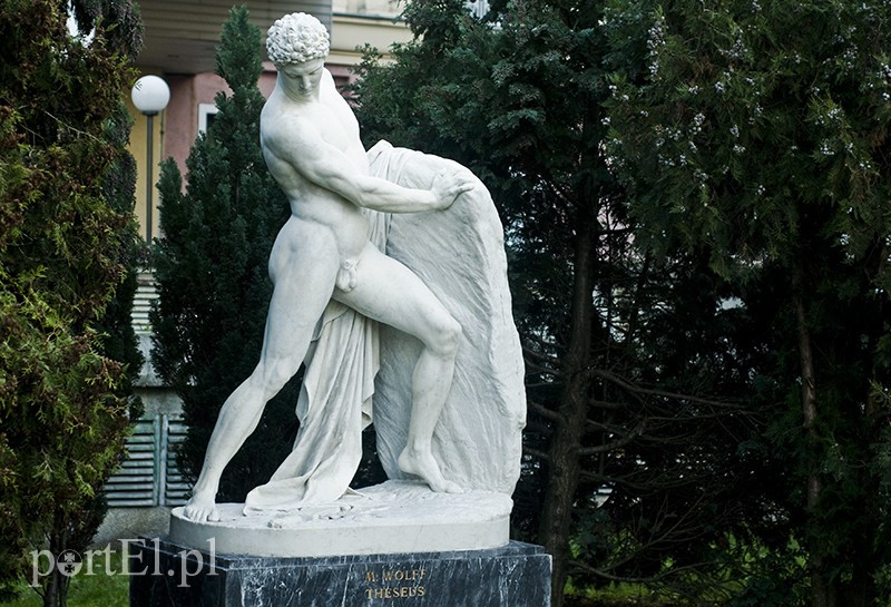 Elbląg, XIX-wieczną rzeźbę Tezeusza można podziwiać w całej okazałości