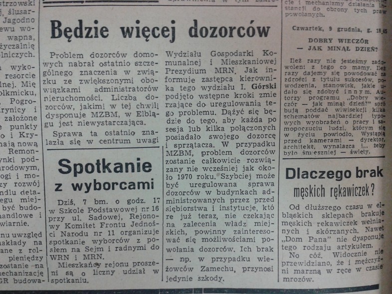 Elbląg, Dlaczego brak męskich rękawiczek? Elbląg, Dlaczego brak męskich rękawiczek?