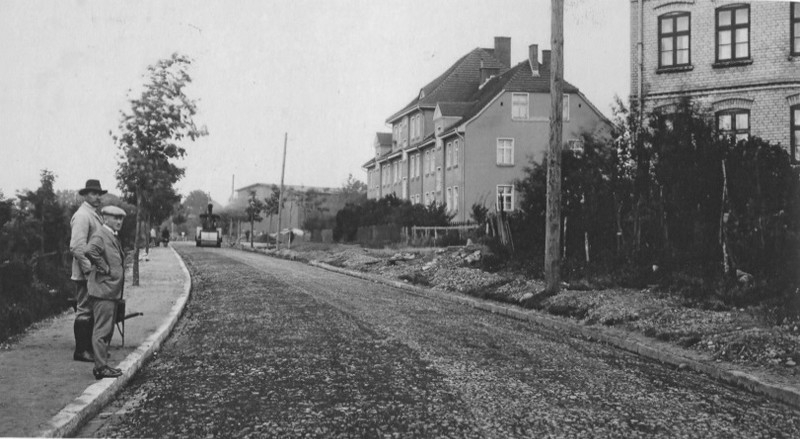 Elbląg, Ulica Kościuszki w latach międzywojennych. Zdjęcie pochodzi z Archiwum Państwowego w Gdańsku