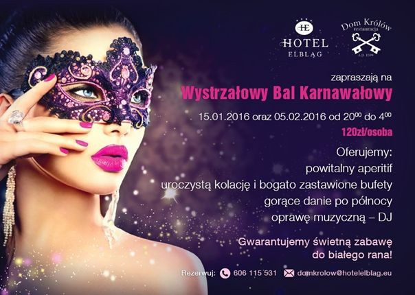 Karnawał w restauracji Dom Królów w hotelu Elbląg**** Karnawał w restauracji Dom Królów w hotelu Elbląg****