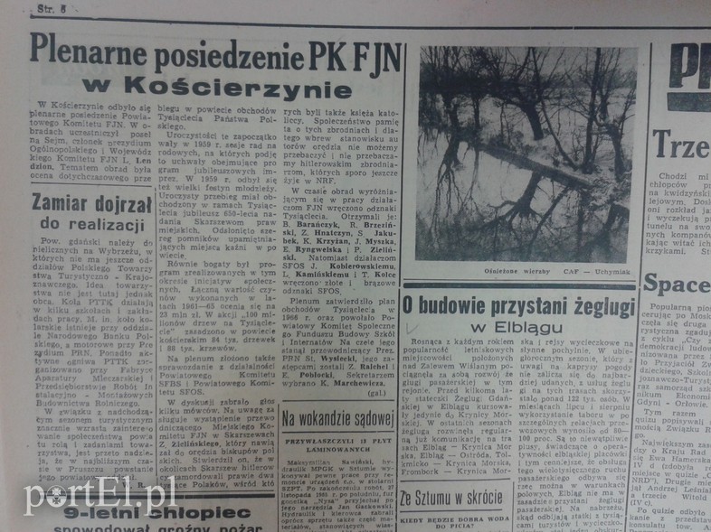 Elbląg, O budowie przystani żeglugi w Elblągu