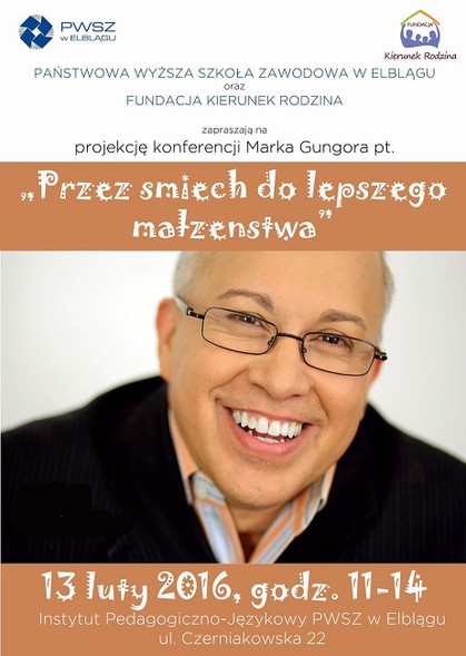 Elbląg, Przez śmiech do lepszego małżeństwa. Konferencja w PWSZ Elbląg, Przez śmiech do lepszego małżeństwa. Konferencja w PWSZ