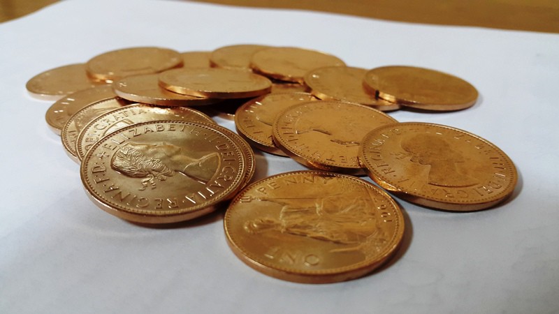 Elbląg, Monety z tombaku zabezpieczone od pokrzywdzonej elblążanki, Elbląg, Monety z tombaku zabezpieczone od pokrzywdzonej elblążanki,