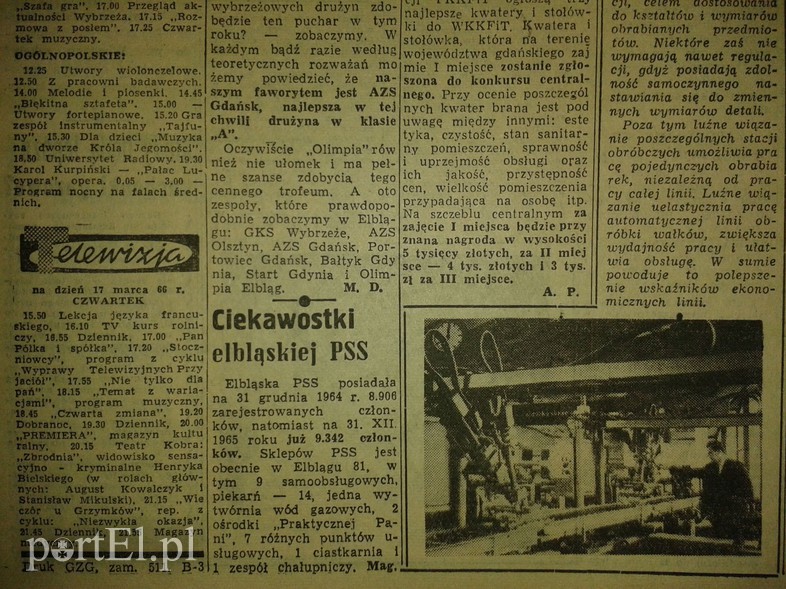 Elbląg, Ciekawostki elbląskiej PSS Elbląg, Ciekawostki elbląskiej PSS