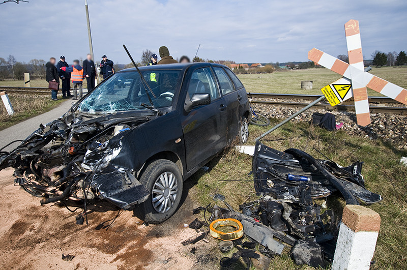Elbląg, Pociąg uderzył w seata Elbląg, Pociąg uderzył w seata