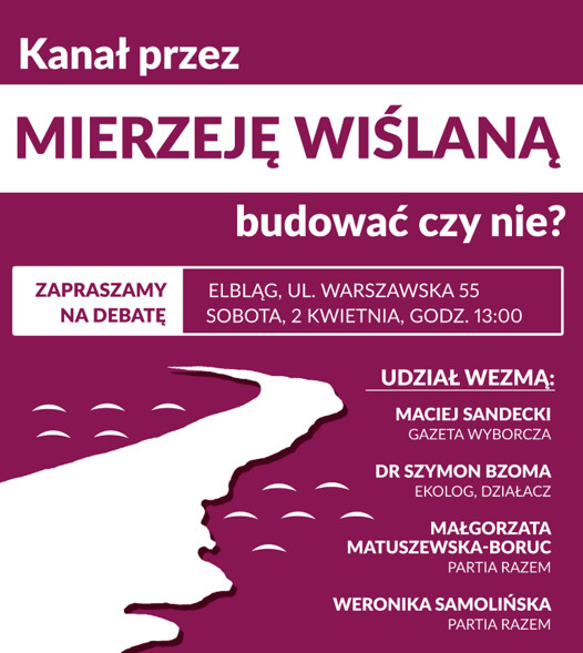 Elbląg, Razem w debacie o przekopie