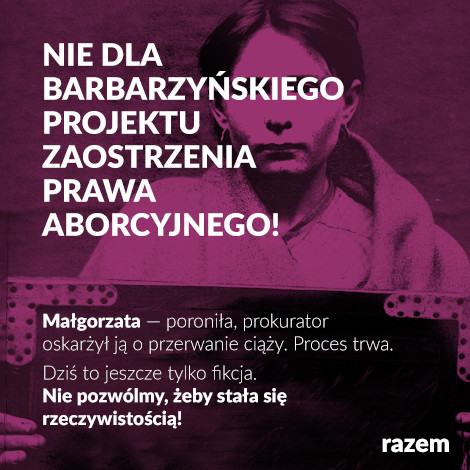 Elbląg, "Razem" protestuje ws. aborcji Elbląg, "Razem" protestuje ws. aborcji