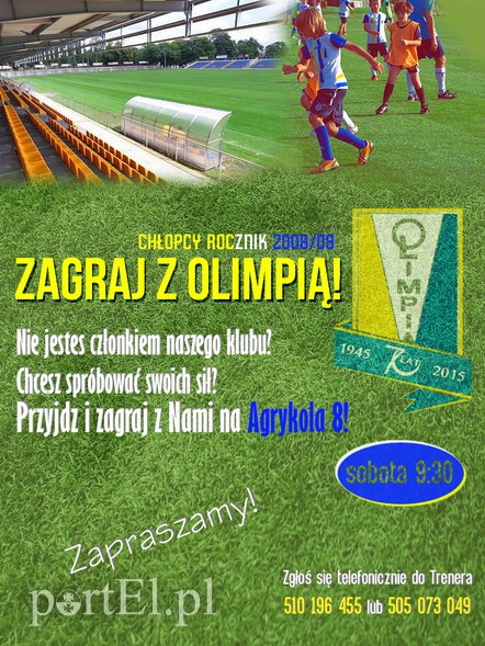 Elbląg, Zagraj z Olimpią Elbląg, Zagraj z Olimpią