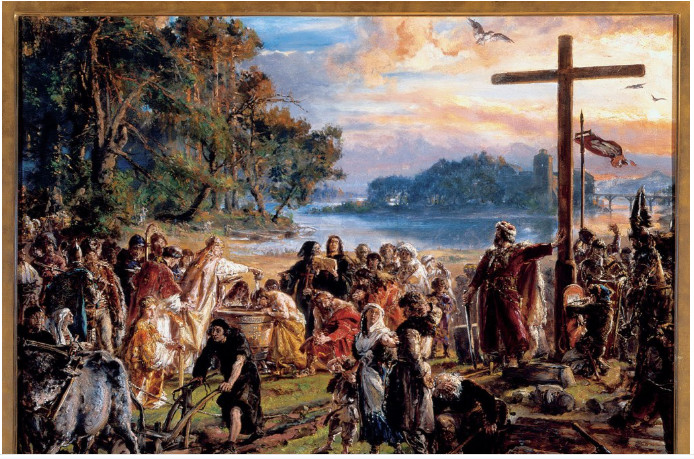 Elbląg, Chrzest Polski Jana Matejki Elbląg, Chrzest Polski Jana Matejki