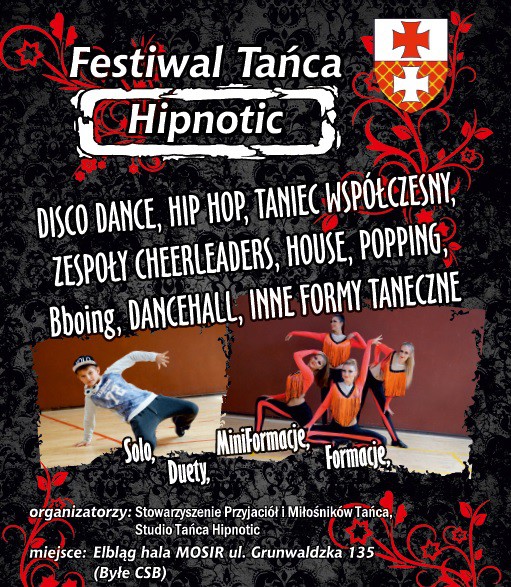 Elbląg, I Festiwal Tańca Nowoczesnego Hipnotic już w sobotę Elbląg, I Festiwal Tańca Nowoczesnego Hipnotic już w sobotę
