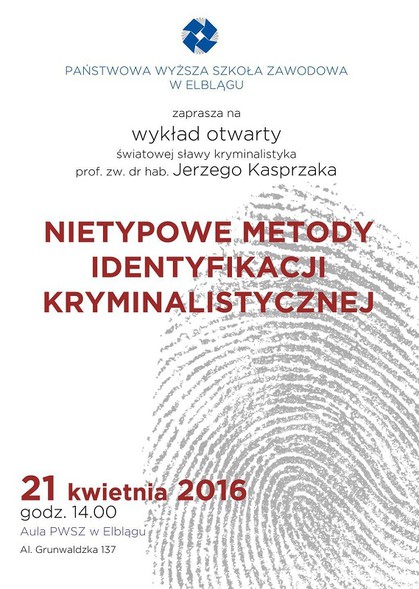 Elbląg, O nietypowych metodach identyfikacji kryminalistycznej w PWSZ