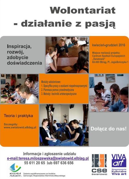 Elbląg, Wolontariusz z pasją Elbląg, Wolontariusz z pasją