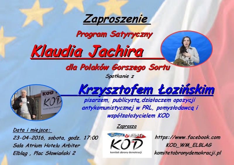 Elbląg, Założyciel KOD odwiedzi Elbląg Elbląg, Założyciel KOD odwiedzi Elbląg