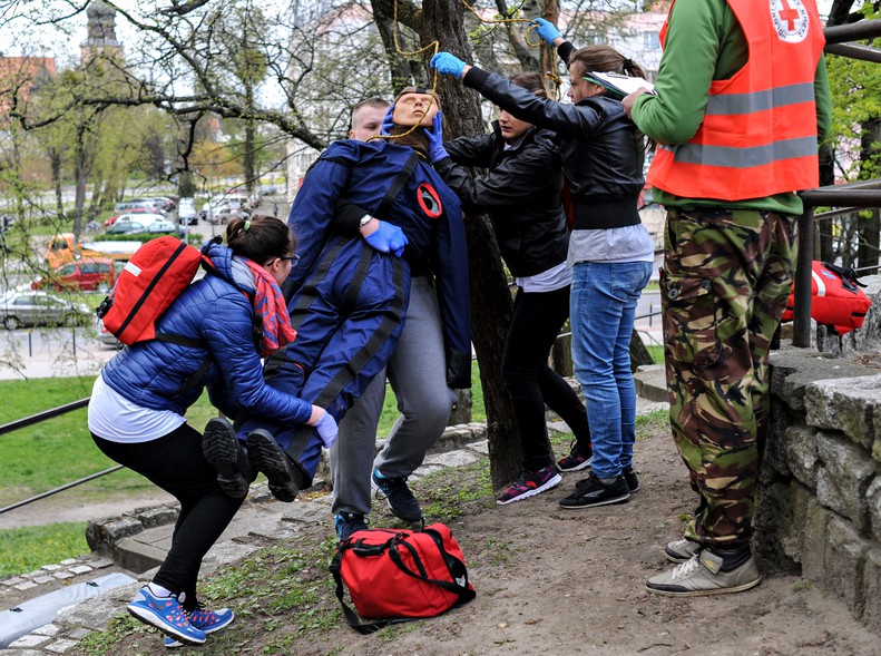 Elbląg, Wypadki w parku Planty