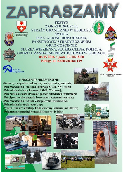 Elbląg, Koniecznie przyjdź na festyn mundurowy! Elbląg, Koniecznie przyjdź na festyn mundurowy!