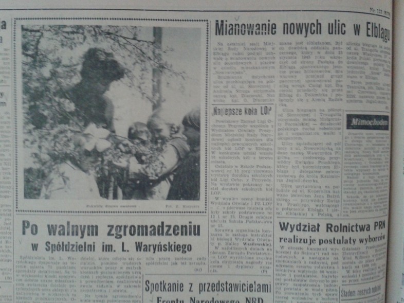 Elbląg, Mianowanie nowych ulic w Elblągu Elbląg, Mianowanie nowych ulic w Elblągu