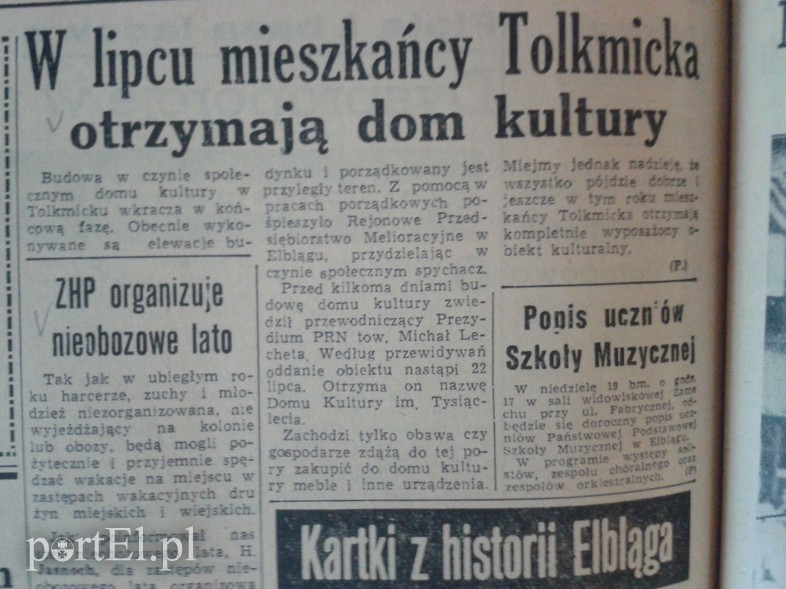 Elbląg, W lipcu mieszkańcy Tolkmicka otrzymają dom kultury Elbląg, W lipcu mieszkańcy Tolkmicka otrzymają dom kultury