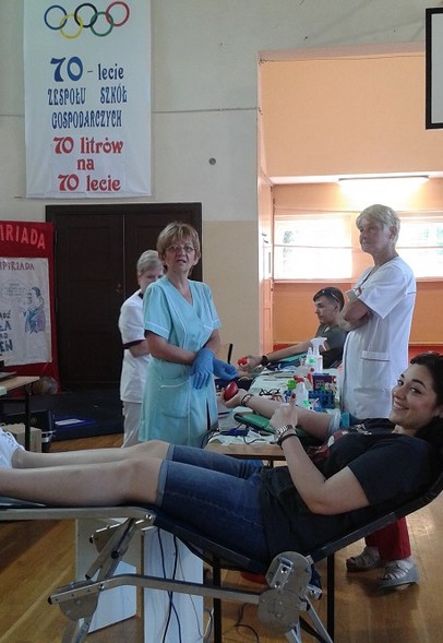 Elbląg, 70 litrów na 70-lecie szkoły