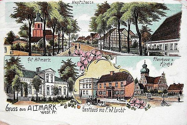 Elbląg, Pocztówka z dawnego Altmarku (archiwum autora) Elbląg, Pocztówka z dawnego Altmarku (archiwum autora)