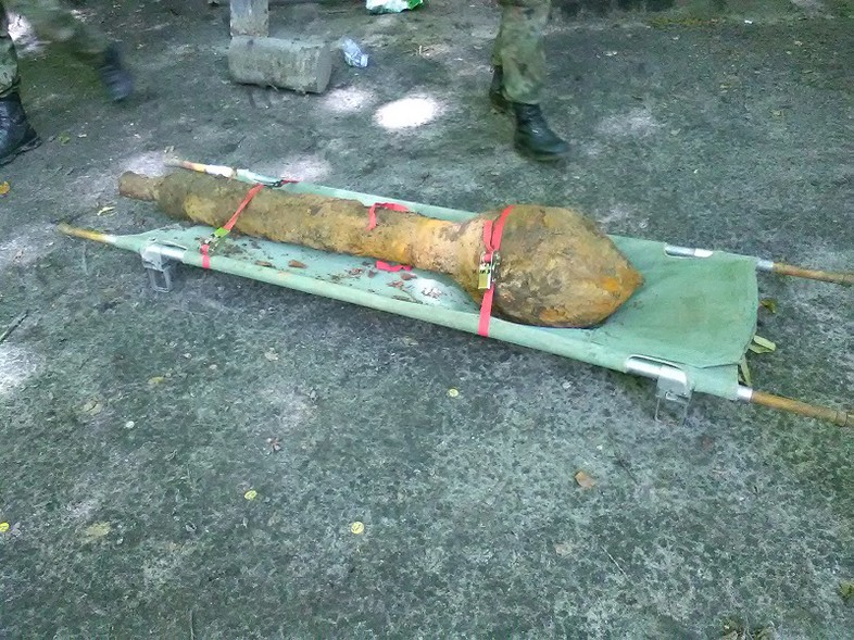 Elbląg, Znalazł w Bażantarni radziecki pocisk rakietowy
