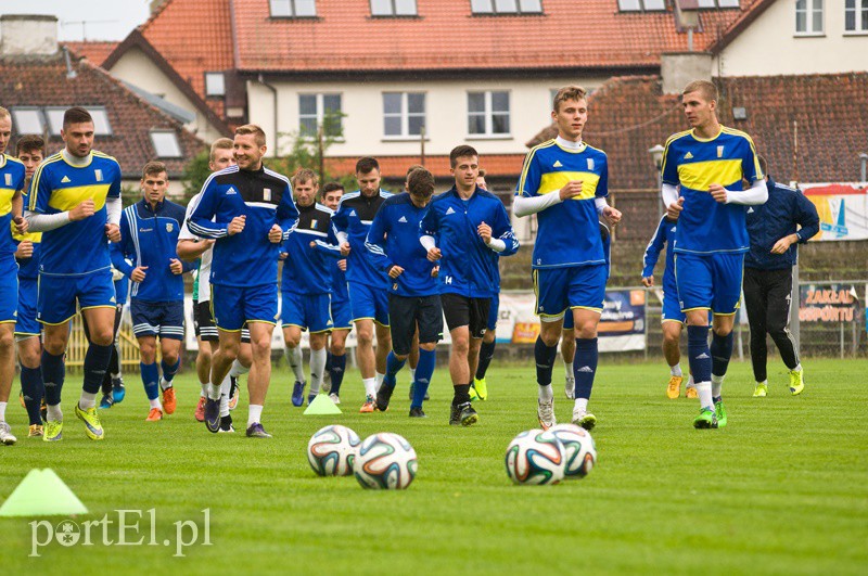 Elbląg, Pierwszy trening Olimpii