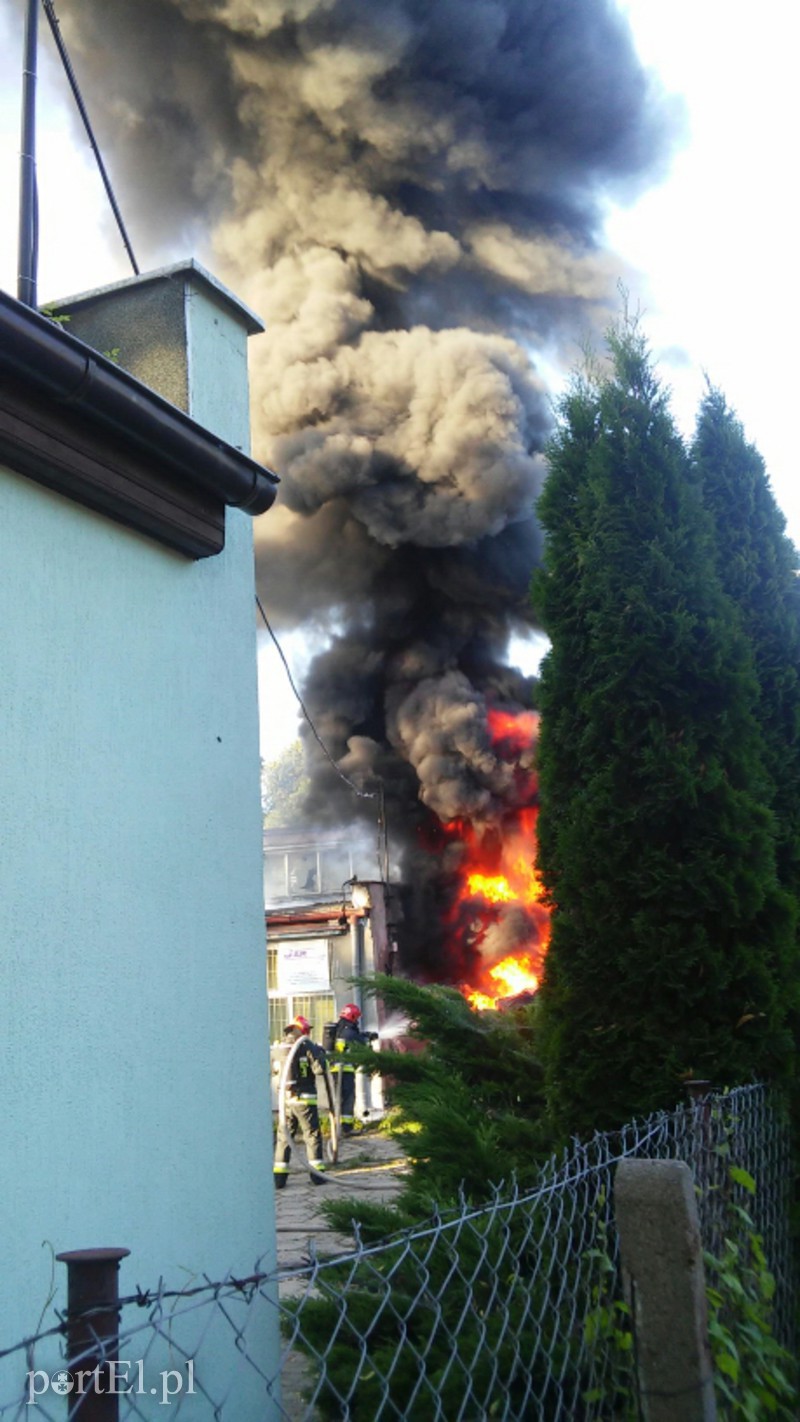 Elbląg, Paliły się opony Elbląg, Paliły się opony