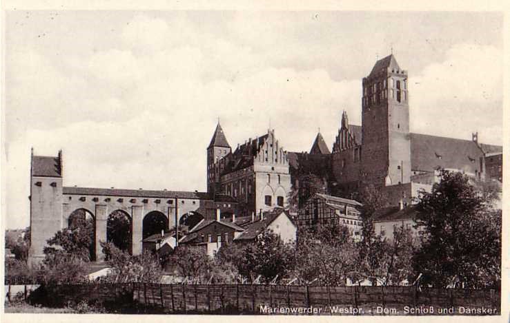 Elbląg, Widok na kwidzyński zamek Elbląg, Widok na kwidzyński zamek