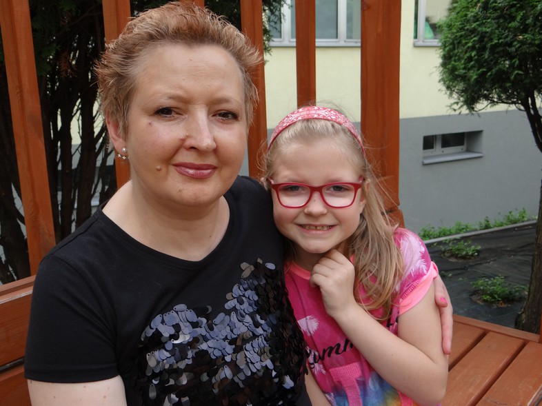 Elbląg, Katarzyna Kłobuchowska z córką Julią