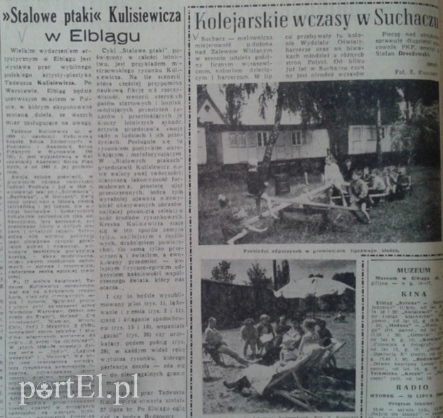 Elbląg, Kolejarskie wczasy w Suchaczu Elbląg, Kolejarskie wczasy w Suchaczu