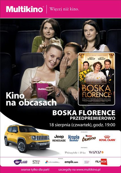 Elbląg, „Boska Florence” przedpremierowo 18 sierpnia w cyklu „Kino na Obcasach”