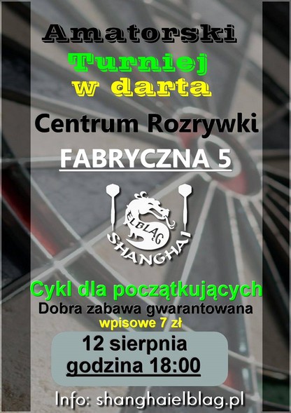 Elbląg, W piątek rusza II edycja Turnieju Amatorskiego w darta