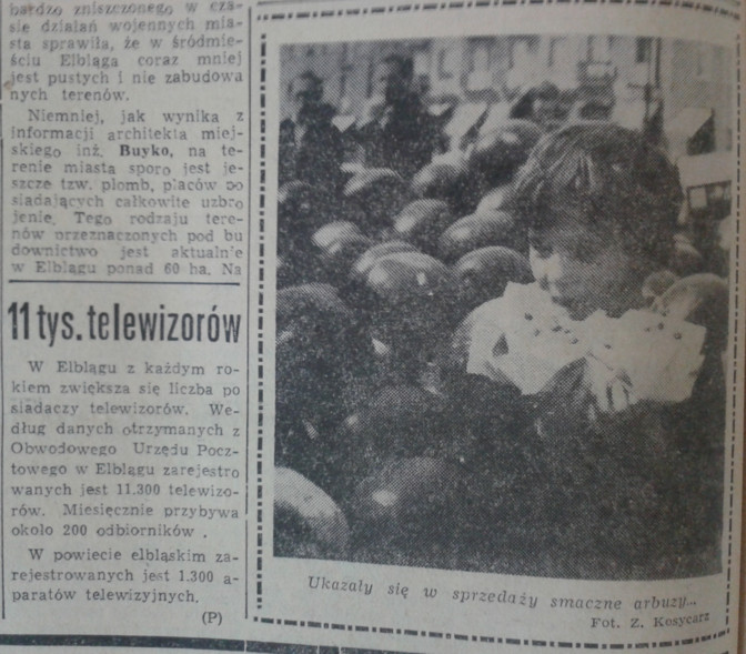Elbląg, 11 tys. telewizorów Elbląg, 11 tys. telewizorów