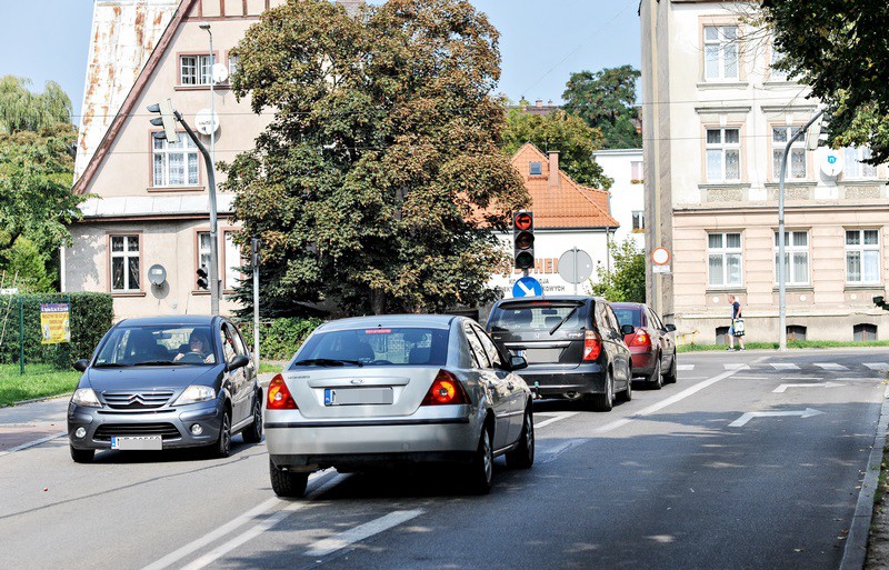 Elbląg, Prace drogowe na ulicy Żeromskiego Elbląg, Prace drogowe na ulicy Żeromskiego