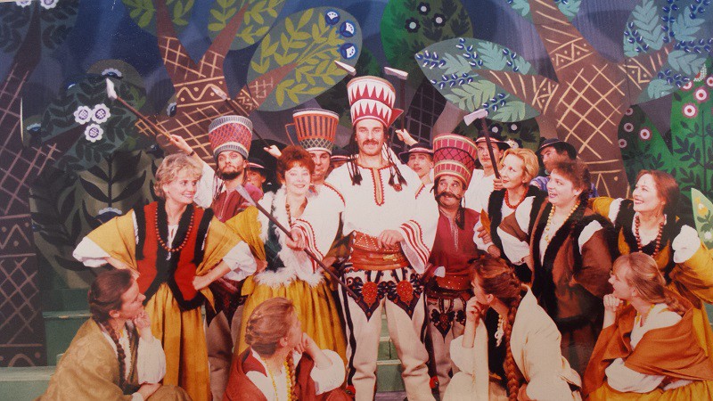 Elbląg, „Cud mniemany czyli Krakowiacy i Górale” - zdjęcie z premiery z 1992 roku, Elbląg, „Cud mniemany czyli Krakowiacy i Górale” - zdjęcie z premiery z 1992 roku,