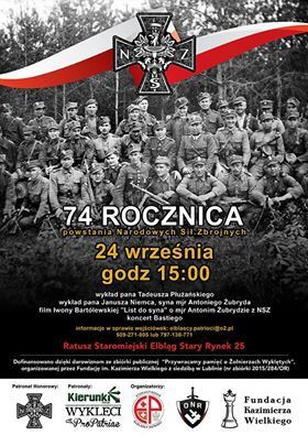 Elbląg, 74. rocznica powołania Narodowych Sił Zbrojnych Elbląg, 74. rocznica powołania Narodowych Sił Zbrojnych