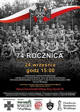 Elbląg, 74. rocznica powołania Narodowych Sił Zbrojnych